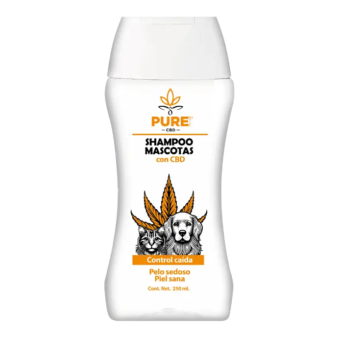 Shampoo para Mascotas con CBD Relajante y Nutritivo 250ml  - PURE AMAZON
