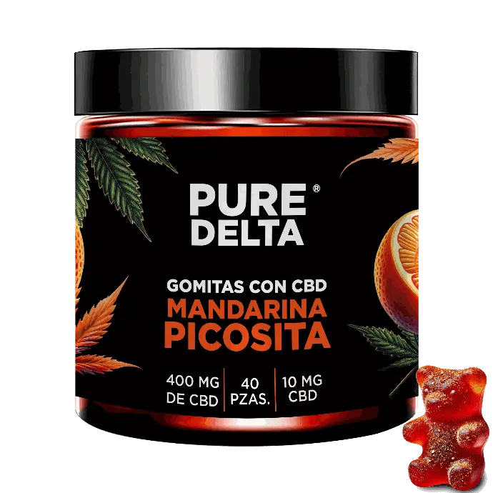 Gomitas Adulto CBD Bear - Mandarina 40pz - PURE