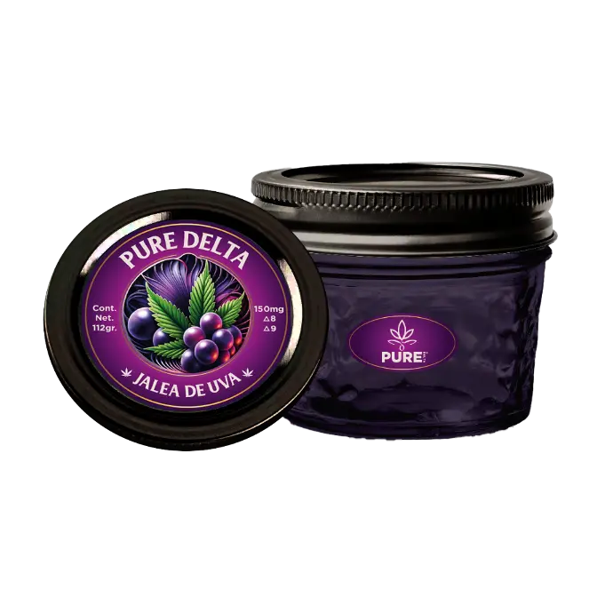 Jalea Uva Infusionada THC + bote de cristal - PURE