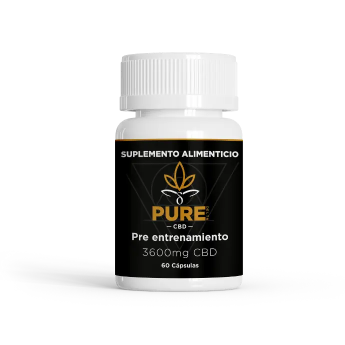 Cápsulas de CBD Pre-Entrenamiento 60pz - PURE