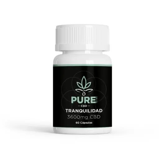 [XXPSLCT-CAXX-0060PZN2PT] Cápsulas de CBD Tranquilidad 60pz - PURE