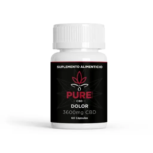 [PU-CAPSCBDDOL60PZ] Cápsulas de CBD Dolor 60pz - PURE