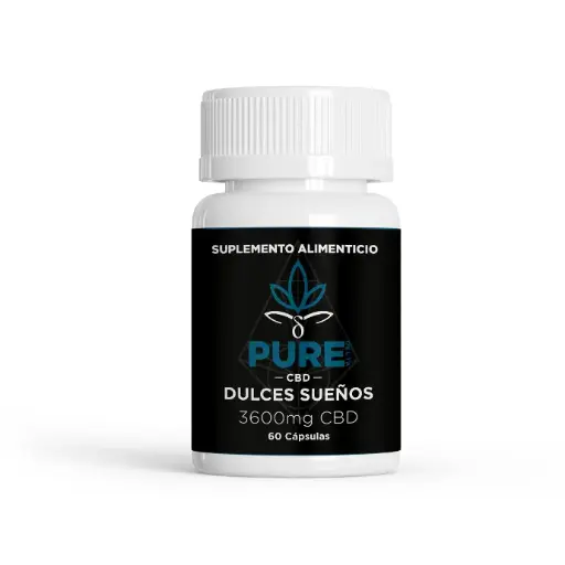 [PU-CAPSCBDDULCES60PZ] Cápsulas de CBD Dulces Sueños 60pz - PURE