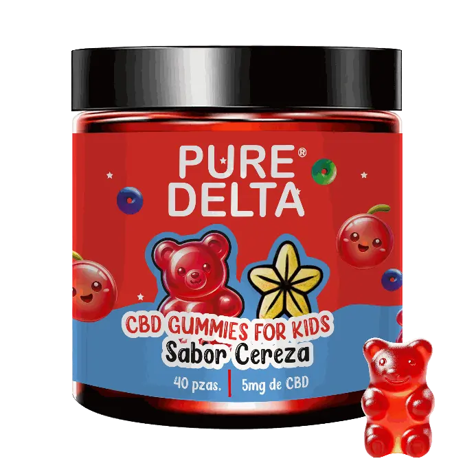 Gomitas Niño CBD Bear - Cereza 40pz - PURE