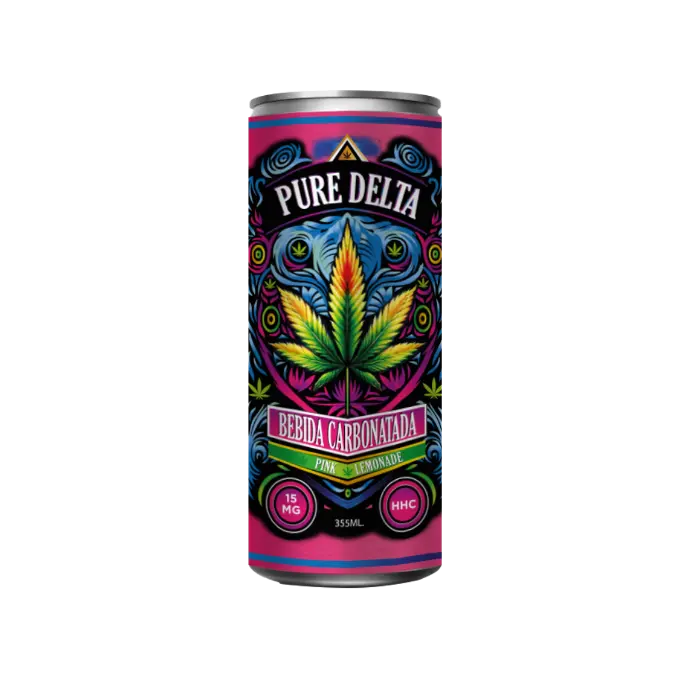 Bebida Carbonatada sabor Pink Lemonade 355ml - PURE