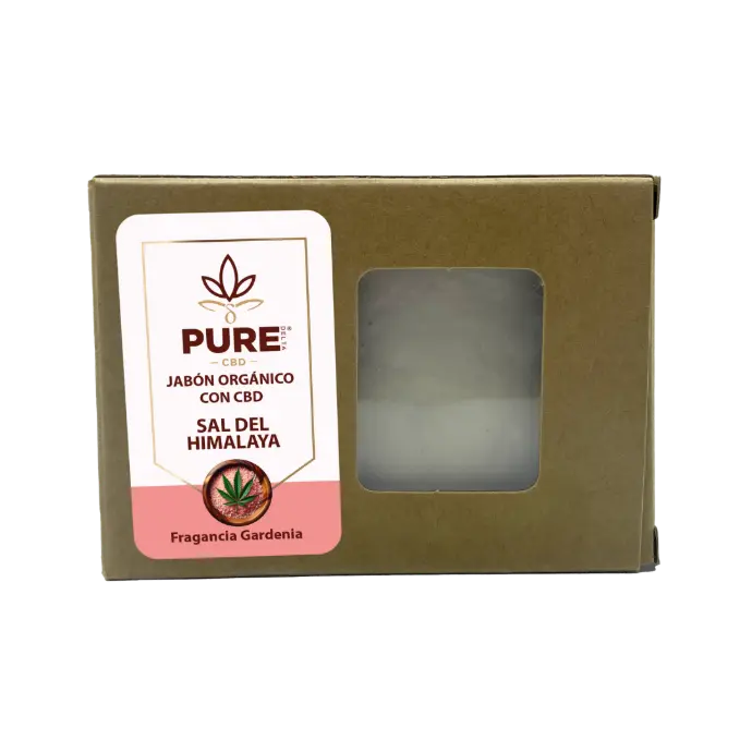 Jabón de Sal del Himalaya (olor a gardenia) 100gr - PURE