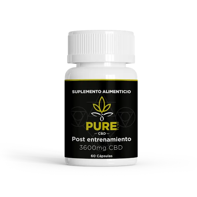 Cápsulas de CBD Post-Entrenamiento 60pz - PURE