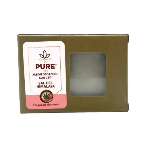 Jabón de Sal del Himalaya (olor a gardenia) 100gr - PURE