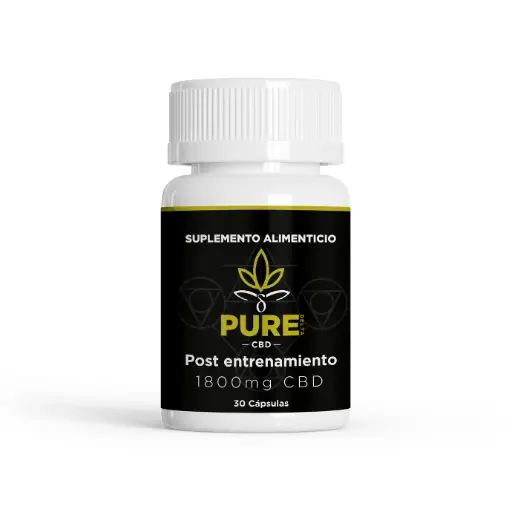 [PU-CAPSPOSTSPORT30PZ] Cápsulas de CBD Post-Entrenamiento 30pz - PURE