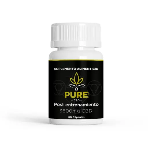 [PU-CAPSPOSTSPORT60PZ] Cápsulas de CBD Post-Entrenamiento 60pz - PURE